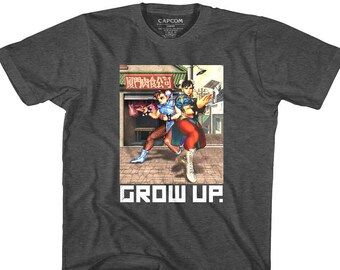 Street Fighter Kids Shirt Chun Li Grow Up Video Gamer T-Shirts