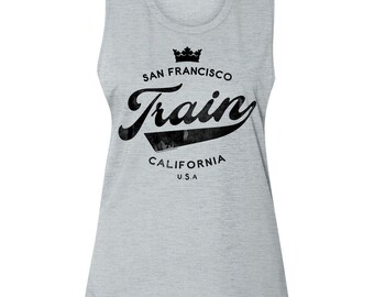 Train San Francisco Crown Men/'s T Shirt California USA Rock Band Album Concert