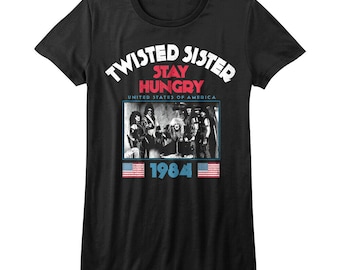 Vintage 1984 Twisted Sister Stay Hungry Tour Raglan Sleeve Band T