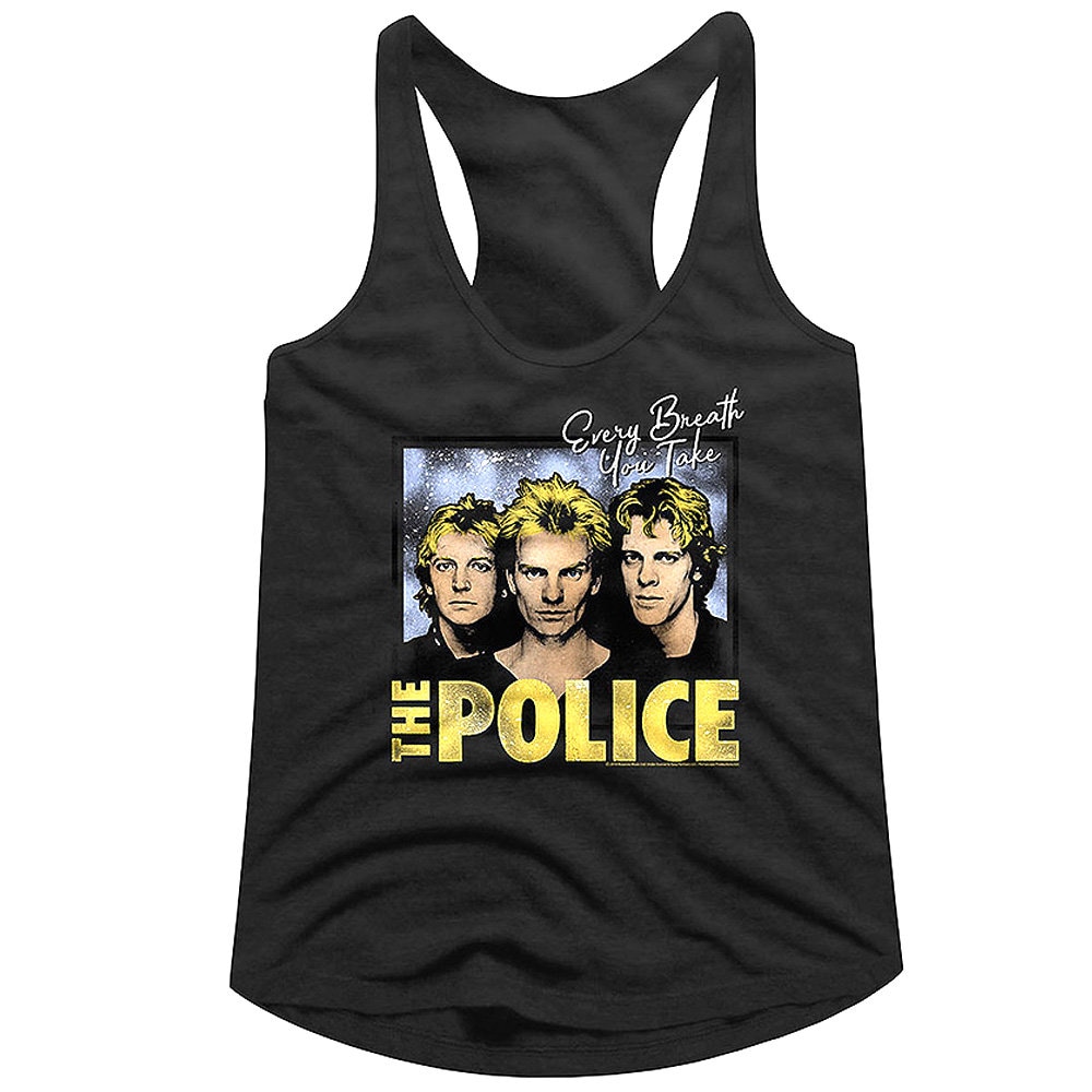 Discover The Police Band Womens Tanktop | Sting Every Breath You Take Song Graphic Tee | Vintage Rock Band 80s Pop Music Concert Tour Merch Tank top