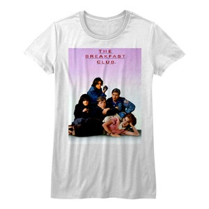 Breakfast Club Women&#39;s T-shirt Group Movie Poster Graphic Tee 80s Comedy Movie Merch Vintage Movie Lover Shirt Movie Gift For Her