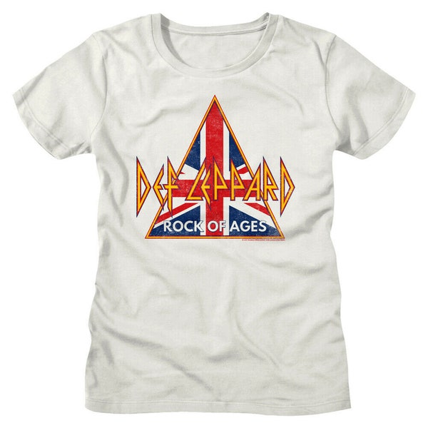 Rock Off officially licensed products Ladies Def Leppard Collegiate