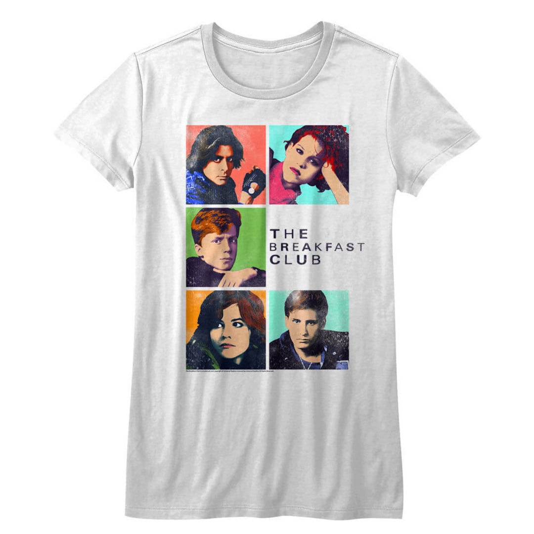 The Breakfast Club Women's T-shirt Detention Class Portrait White