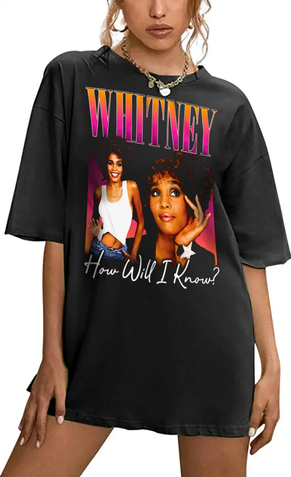 martin whitney houston t shirts