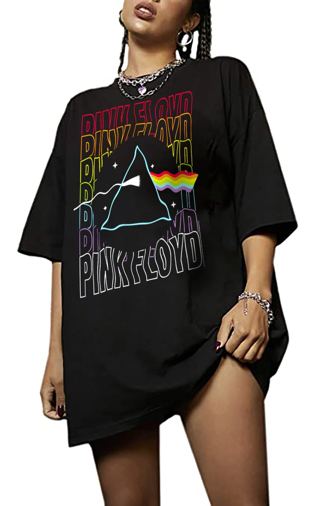 Pink Floyd - Pink Floyd Lyric Drafts - Ladies Oversized Fleece Hoodie Sweatshirt main image 0