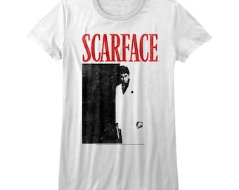 Scarface Women's T-Shirt Tony Montana Vintage Movie Poster
