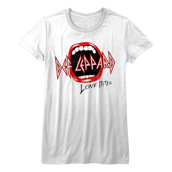 Def Leppard Love Women's T Shirt Sexy Mouth Teeth - Etsy Israel