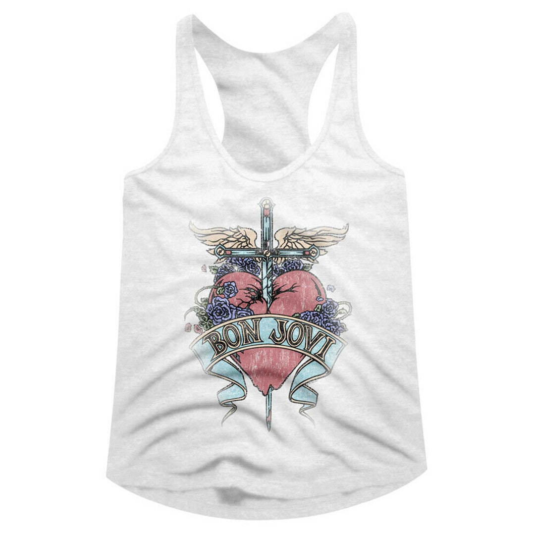 Camiseta bon jovi mujer sale