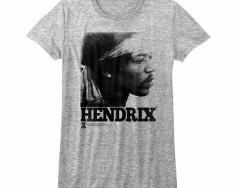 Jimi Hendrix Women's T-Shirt, Vintage Rock Concert Graphic Tee