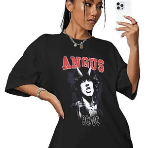 ACDC Angus Young Horned Devillish Men's T-shirt - Etsy