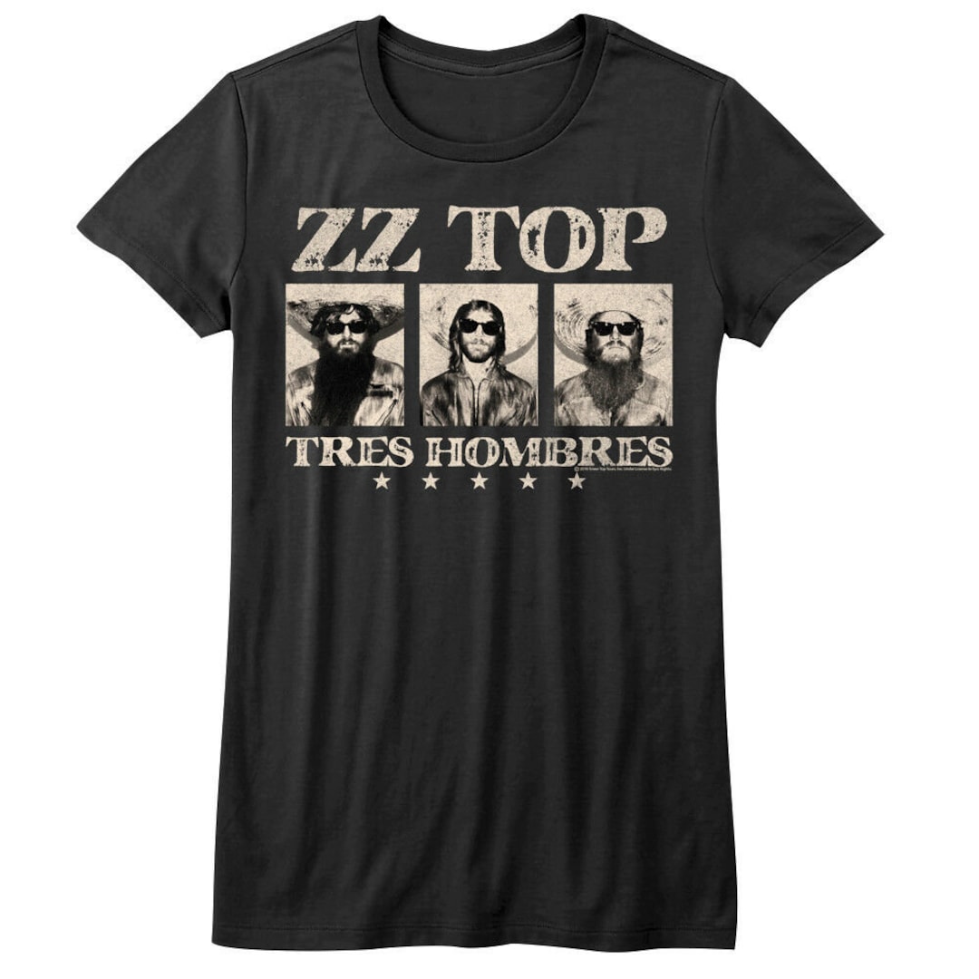 ZZ Top Women's TShirt Tres Hombres Album Cover Graphic Etsy Nederland