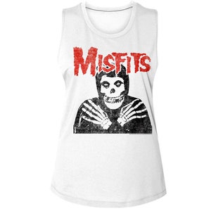Misfits Fiend Collections Pt 2 Women&#39;s Tank Punk Rock Band Merch Concert Tour