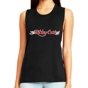Motley Crue Ladies Tank Top Rock Band Logo Women&#39;s Top