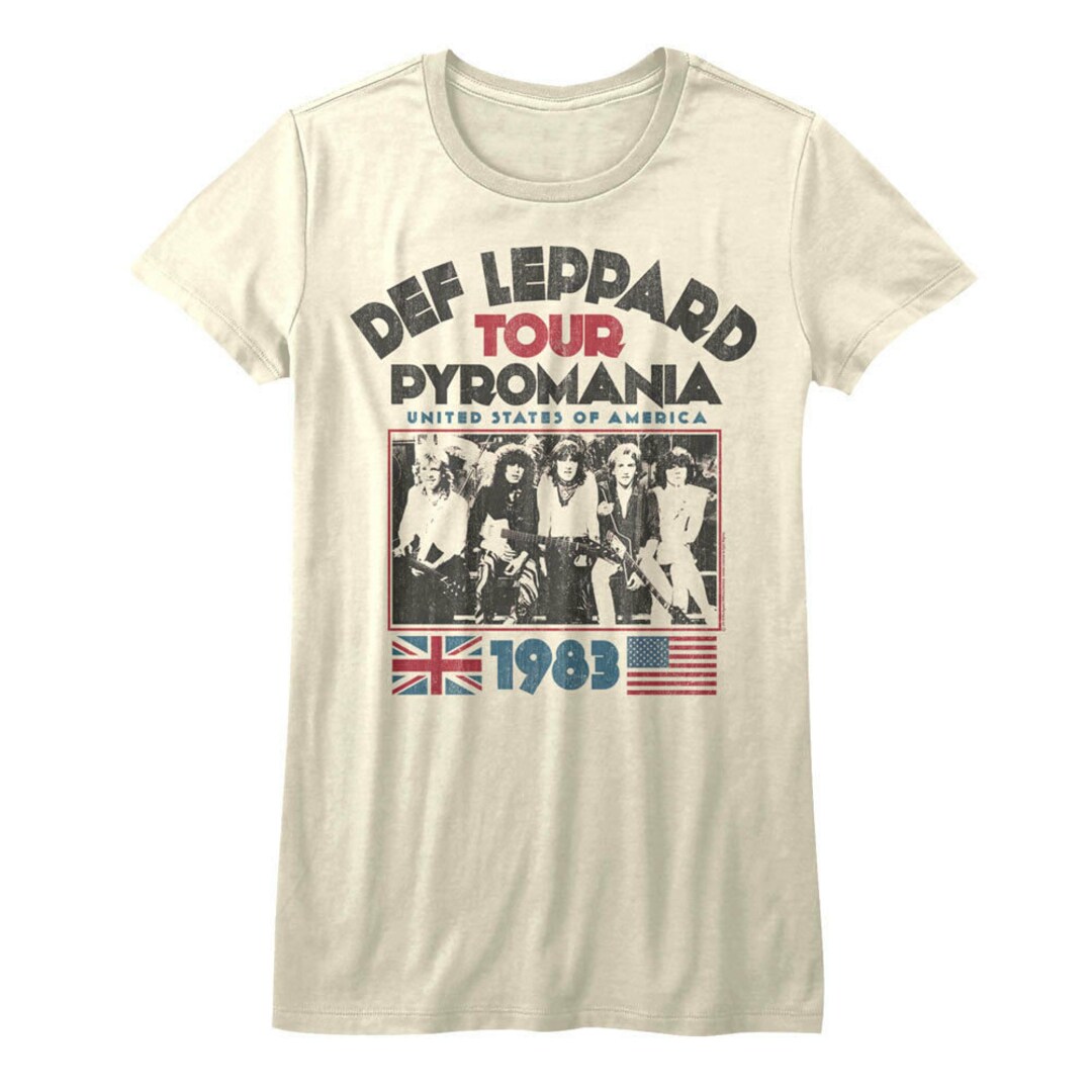 Def Leppard Women s T shirt Pyromania USA Tour 1983 Graphic Tee Etsy def-leppard-women-s-t-shirt-pyromania-usa-tour-1983-graphic-tee-etsy