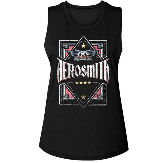 AEROSMITH Camiseta sin mangas para mujer Alambre de puas Banda de rock Estrellas Camisetas graficas Album Tour de concierto Merch Muscle Top Camisas vintage para mujer Etsy Espana