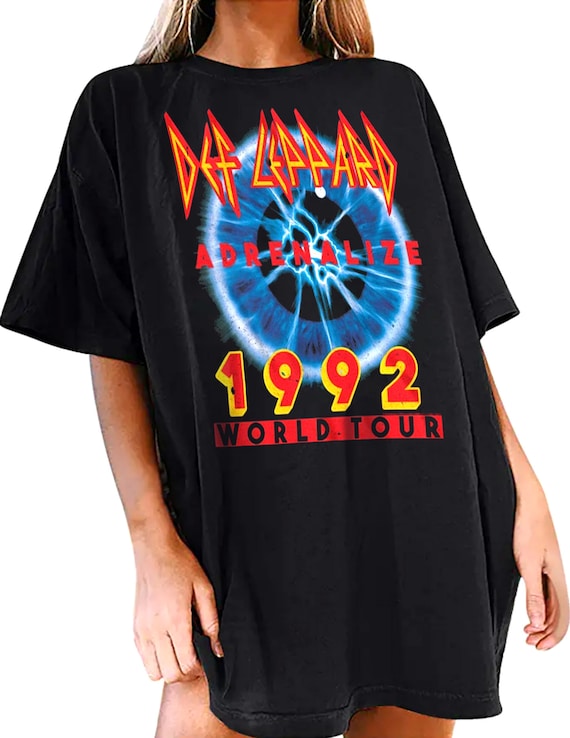 Def Leppard Adrenalize World Tour 1992 Oversized T-shirt - Etsy