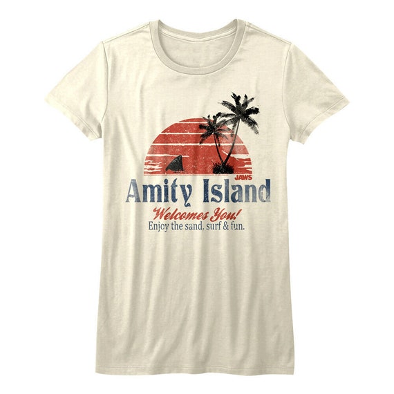 Jaws T-shirt, Amity Island Graphic Tee, Vintage Movie Shirt - Etsy