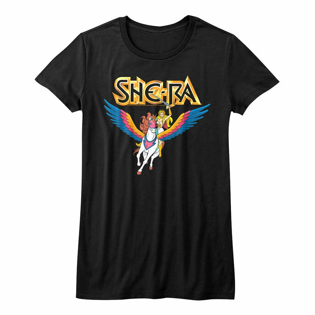 Shera and the Princess of Power Women's T-shirt She-ra Riding Unicorn ...