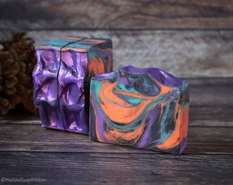 Handcrafted Soap | All Souls Day - Coconut Milk Artisan Soap, Hand & Body Detergent Free Skin Care, Fruity Citrus Scent