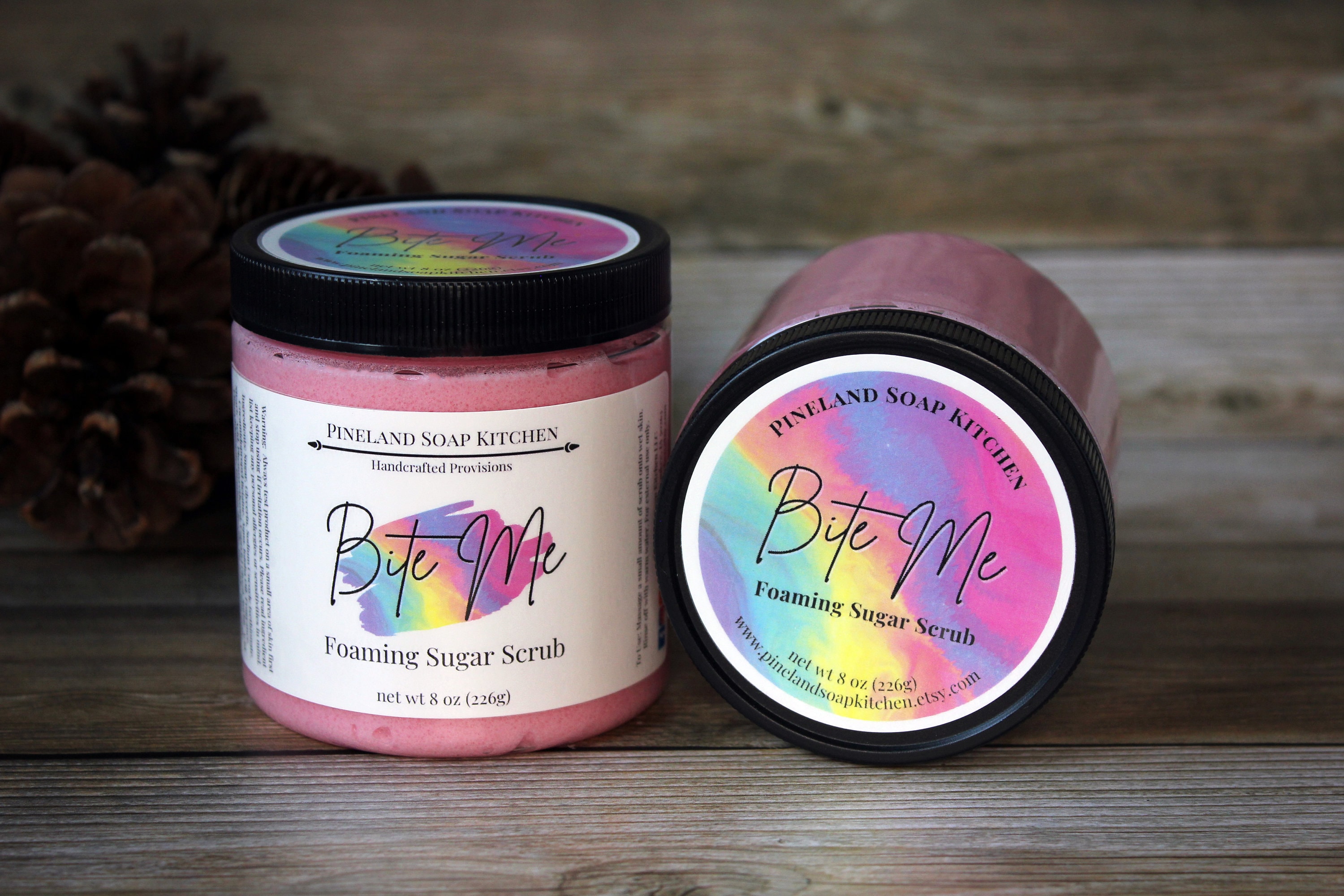 Bite Me Foaming Sugar Scrub Fruity Scent, 8oz