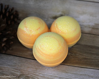 Bath Bombs | Sparkling Citrus - Large 5-6oz Fizzy Bath Bomb, Relaxing Bath Soak Perfect for Gift Giving, Luxurious Foaming Bath Bomb