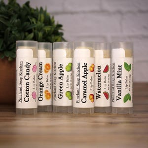 Flavored Lip Balm | Chose Your Favorite Lip Balm Flavor, .15oz Oval Lip Balm, Beeswax Lip Balm for Moisturized Lips, Bundle and Save