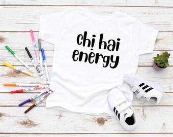 Chị Hai Energy (Big Sis) - Vietnamese Toddler Short Sleeve White Tee