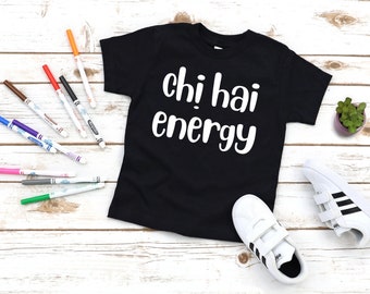 Chị Hai Energy (Big Sis) - Vietnamese Toddler Short Sleeve Black Tee