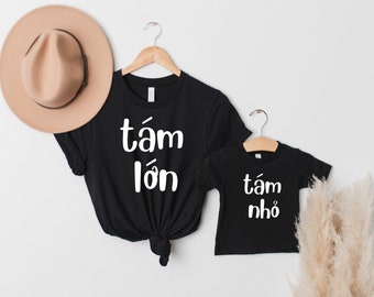 Mommy & Me - Tám Nhỏ (Small Gossip) - Funny Vietnamese Toddler Short Sleeve Tee