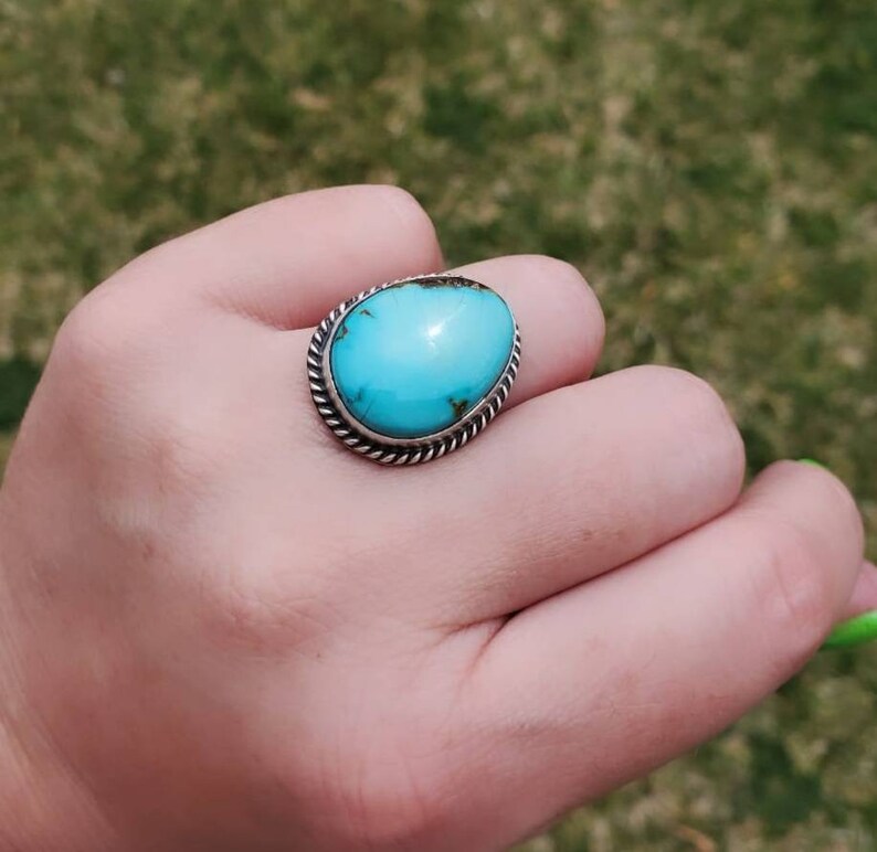 Turquoise and White Buffalo!! Beautiful Statement rings
