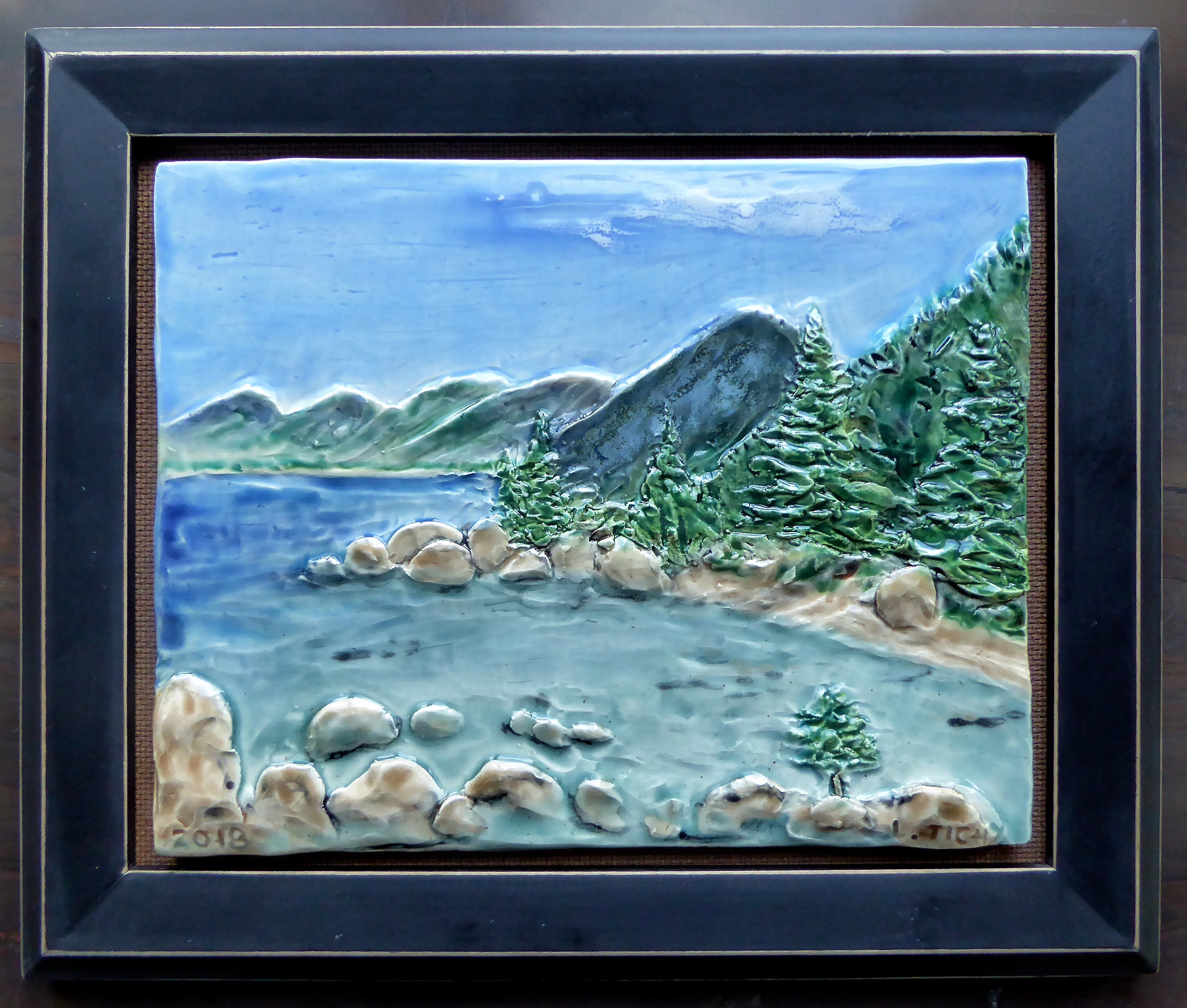 Handmade Custom Ceramic Tile Lake Tahoe Etsy
