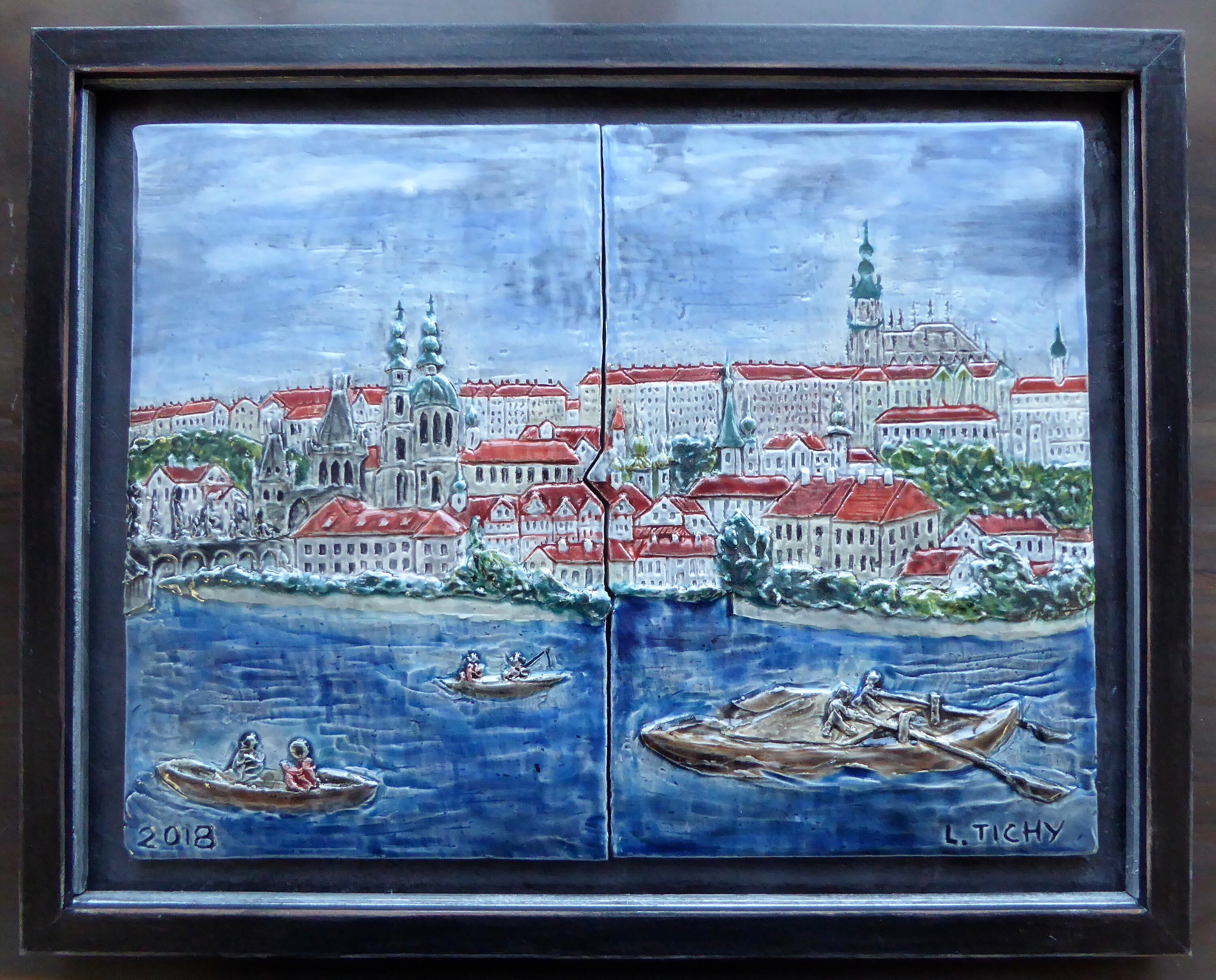 Handmade Custom Ceramic Tile Prague Castle Etsy