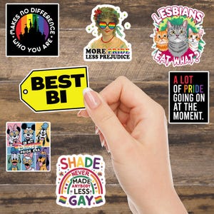 FREE SHIPPING Pride sticker pack, lgbtq sticker, planner sticker, pride laptop sticker, gay laptop sticker, pride tumbler