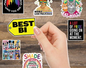 FREE SHIPPING Pride sticker pack, lgbtq sticker, planner sticker, pride laptop sticker, gay laptop sticker, pride tumbler
