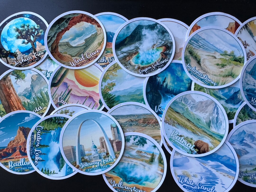 FREE SHIPPING National Park Stickers L Sticker Decals, Travel ...