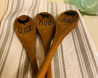 Farmhouse Inspired Wooden Spoons