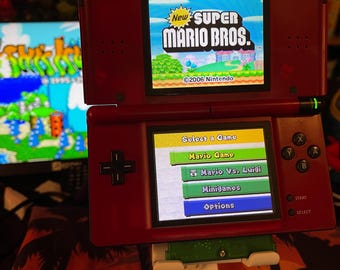 Ds Lite console Red and black (Frankenstein) Mario colors -