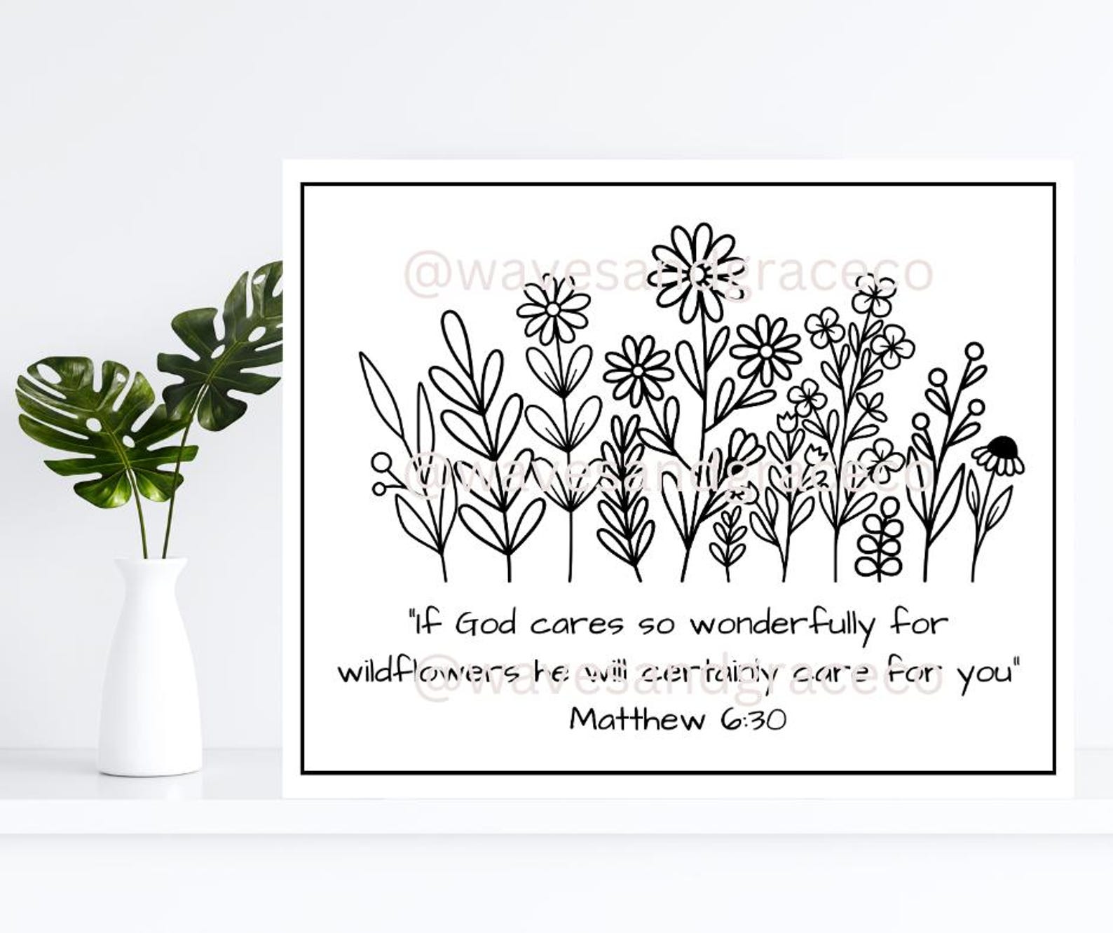 Wildflowers Activity Sheet - Instant Download - Etsy