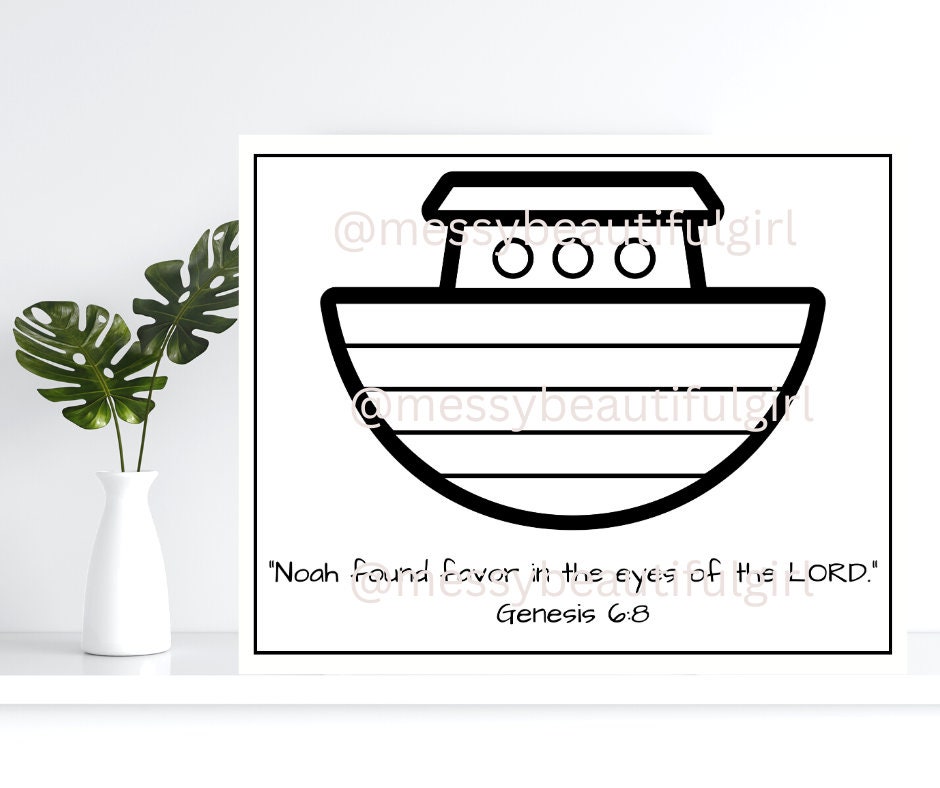 Noah's Ark Activity Sheet - Instant Download - Etsy