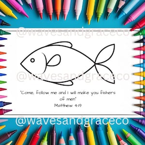 Fishers of Men Activity Sheet - Instant Download