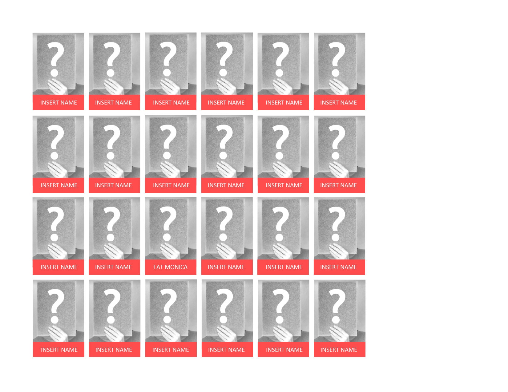 Printable Customizable Guess Who Digital Download - Etsy