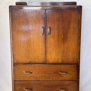 Free and Insured Shippig Within US Vintage Retro Dovetail Drawers Cabinet Storage Dresser Armoire image 2