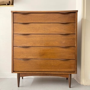 Free and Insured Shippig Within US Vintage Mid Century Modern Dresser Cabinet Storage Drawers image 1