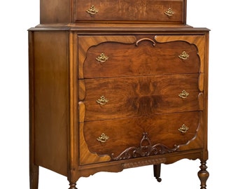 Free Shipping Within Continental US - Victorian Style Dresser with Original Hardware. Dovetail Drawers.