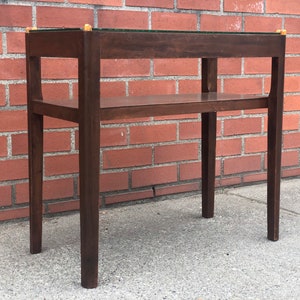 Free and Insured Shipping Within US ImportedUK Mid Century Modern Retro Table Stand with Glass Top image 1