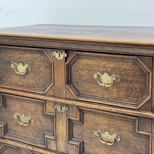 Free Shipping Within Continental US Antique Circa 1590s English Jacobean Dresser Dovetail Drawers. image 4