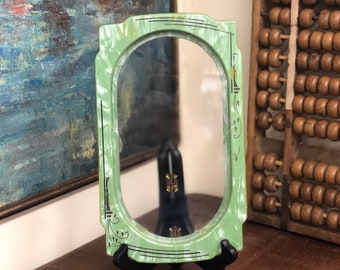 Vintage Mint Color Brass Pictures Frames Home Decor Wall Decor mid century modern retro style