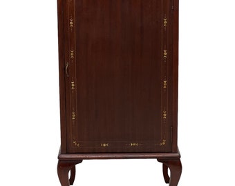 Free Shipping Within Continental US - Vintage Music Cabinet with Decorative Inlay