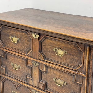 Free Shipping Within Continental US Antique Circa 1590s English Jacobean Dresser Dovetail Drawers. image 5
