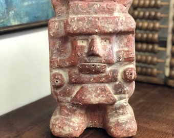 Vintage mid century modern Aztec statue